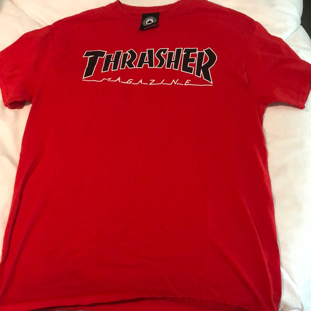 red thrasher shirt